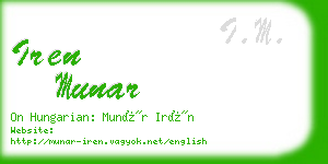 iren munar business card